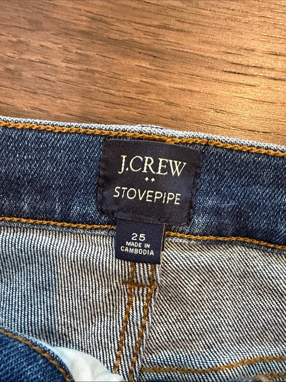 J.Crew Stovepipe High Rise Straight Leg Jeans Medium Wash Size 25 - P32